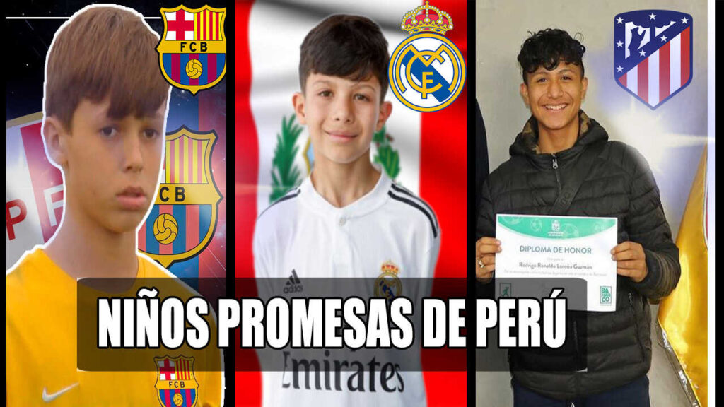 Conoce a los 5 Niños peruanos que juegan en grandes equipos de Europa.