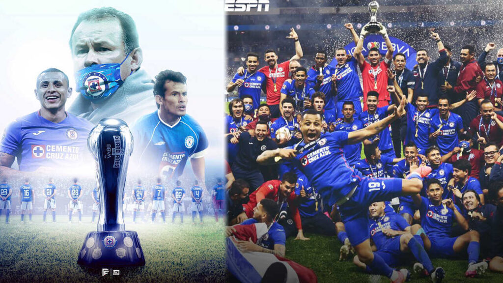 Juan Reynoso y Yotun  Campeones de la Liga MX 2021 con Cruz Azul