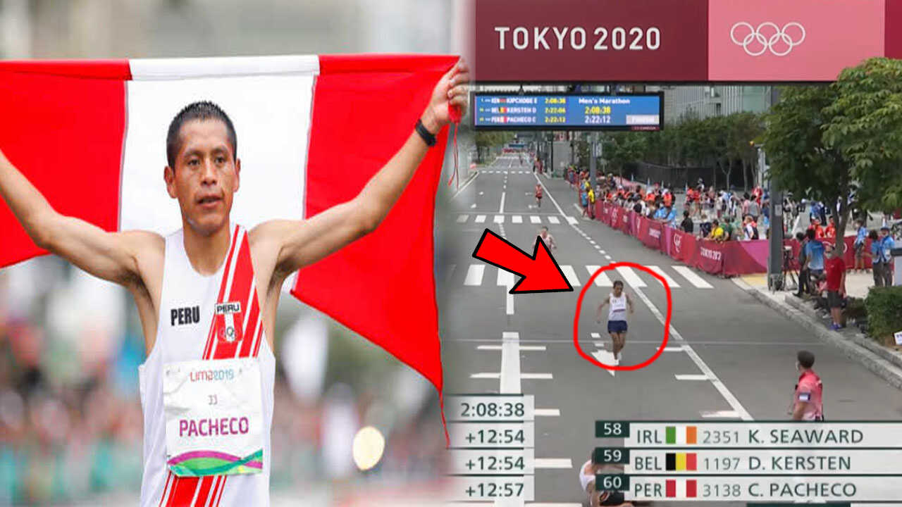 ¡Sobresaliente! Cristhian Pacheco terminó así la Maratón de Tokyo 2020.